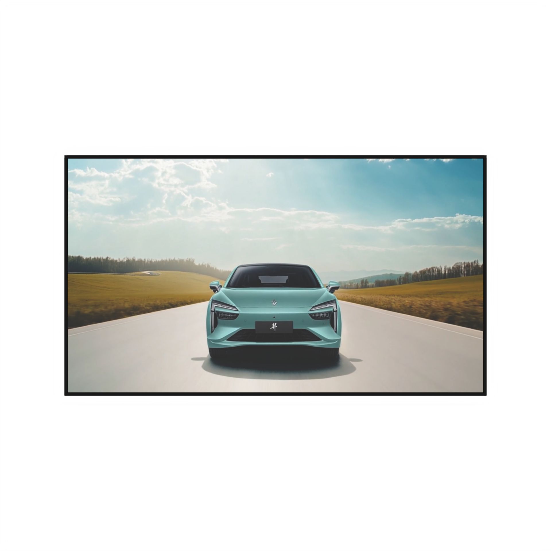 43-inch wall-mounted standard-OD12-BY Small rounded corner model (with profile glass)
