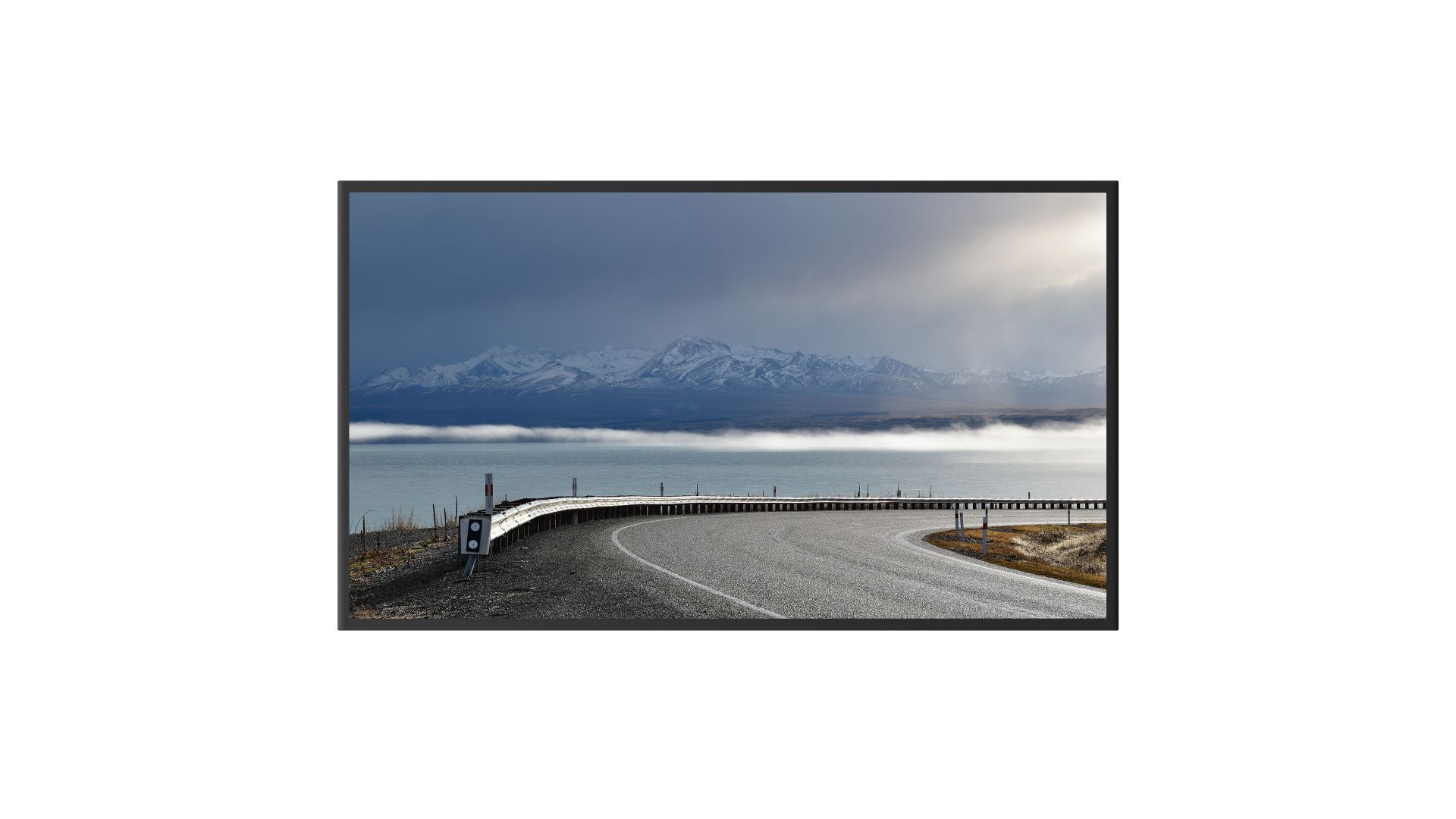 43-inch wall-mounted monitor with non-tempered glass