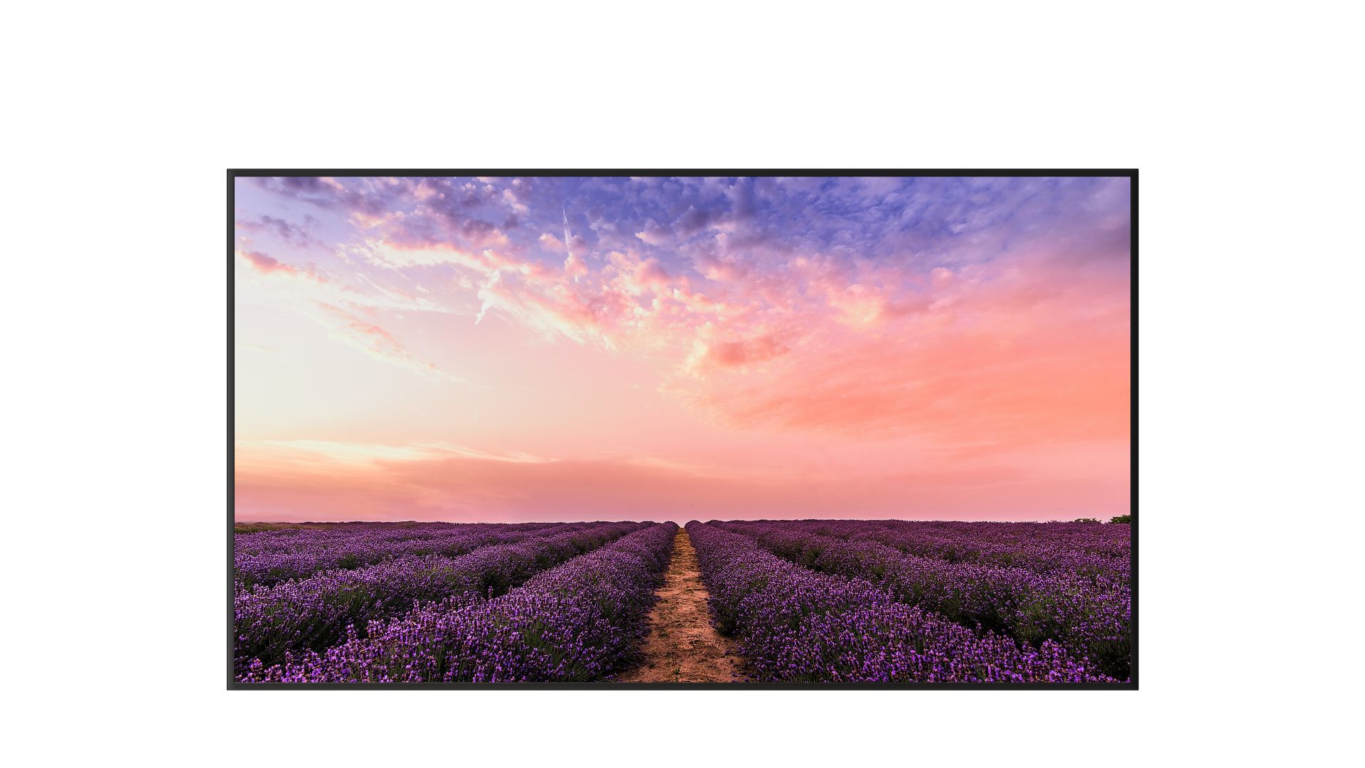 55-inch wall-mounted monitor with non-tempered glass