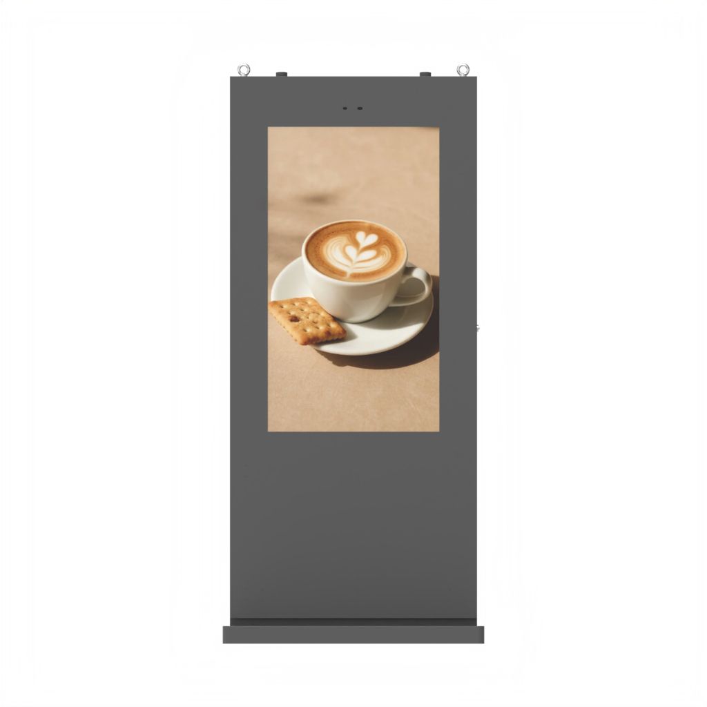 55-inch outdoor vertical dual-screen dimension diagram