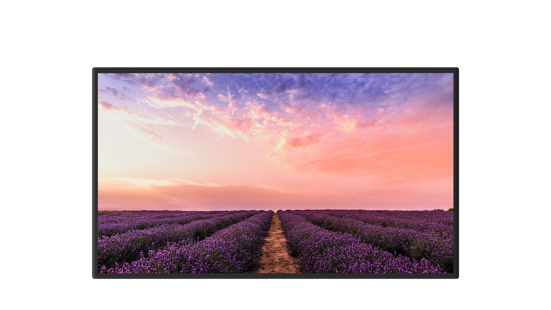 55-inch wall-mounted rounded corner with tempered glass regular model