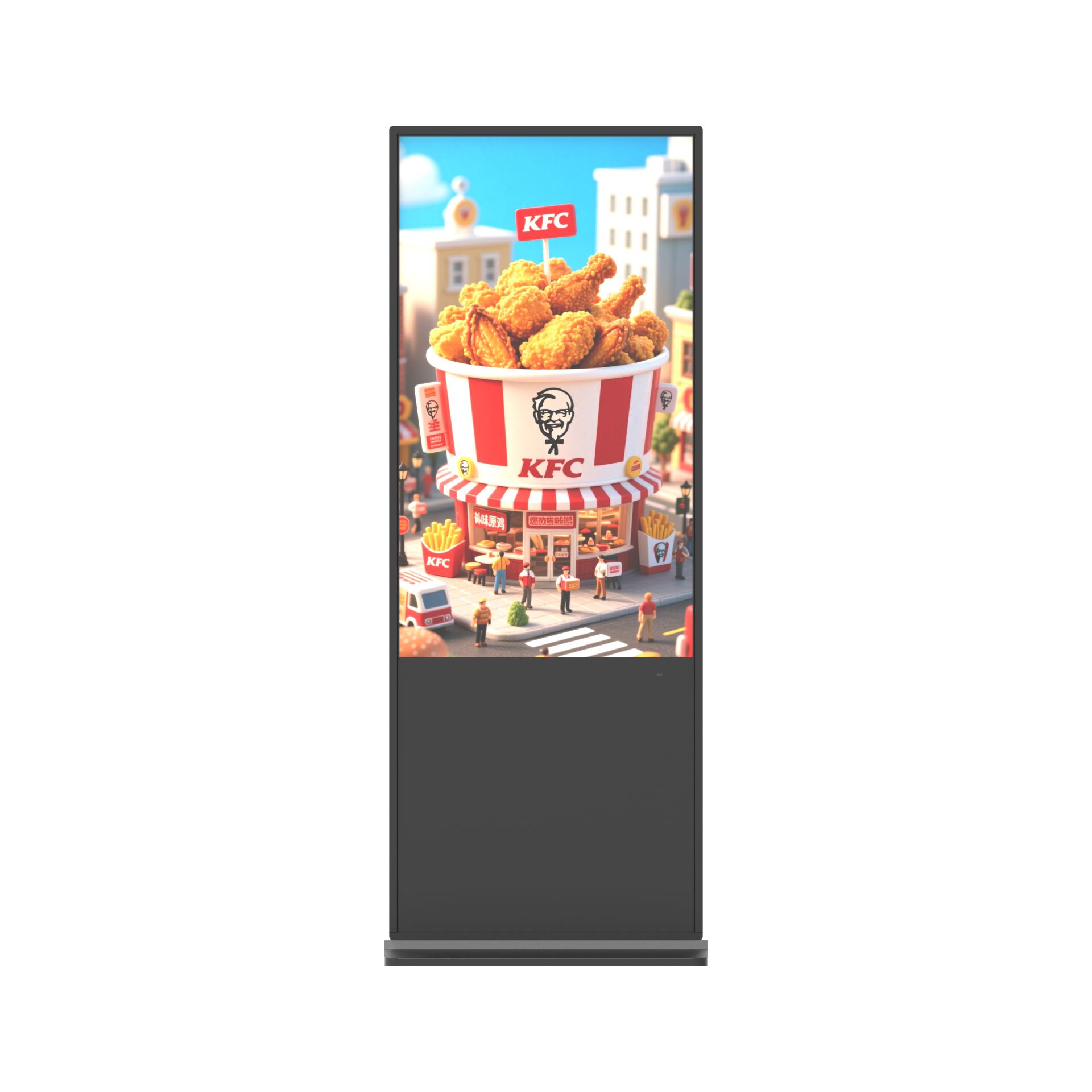 55-Zoll vertikaler Infrarot-Touch-OD20-Werbemaschine