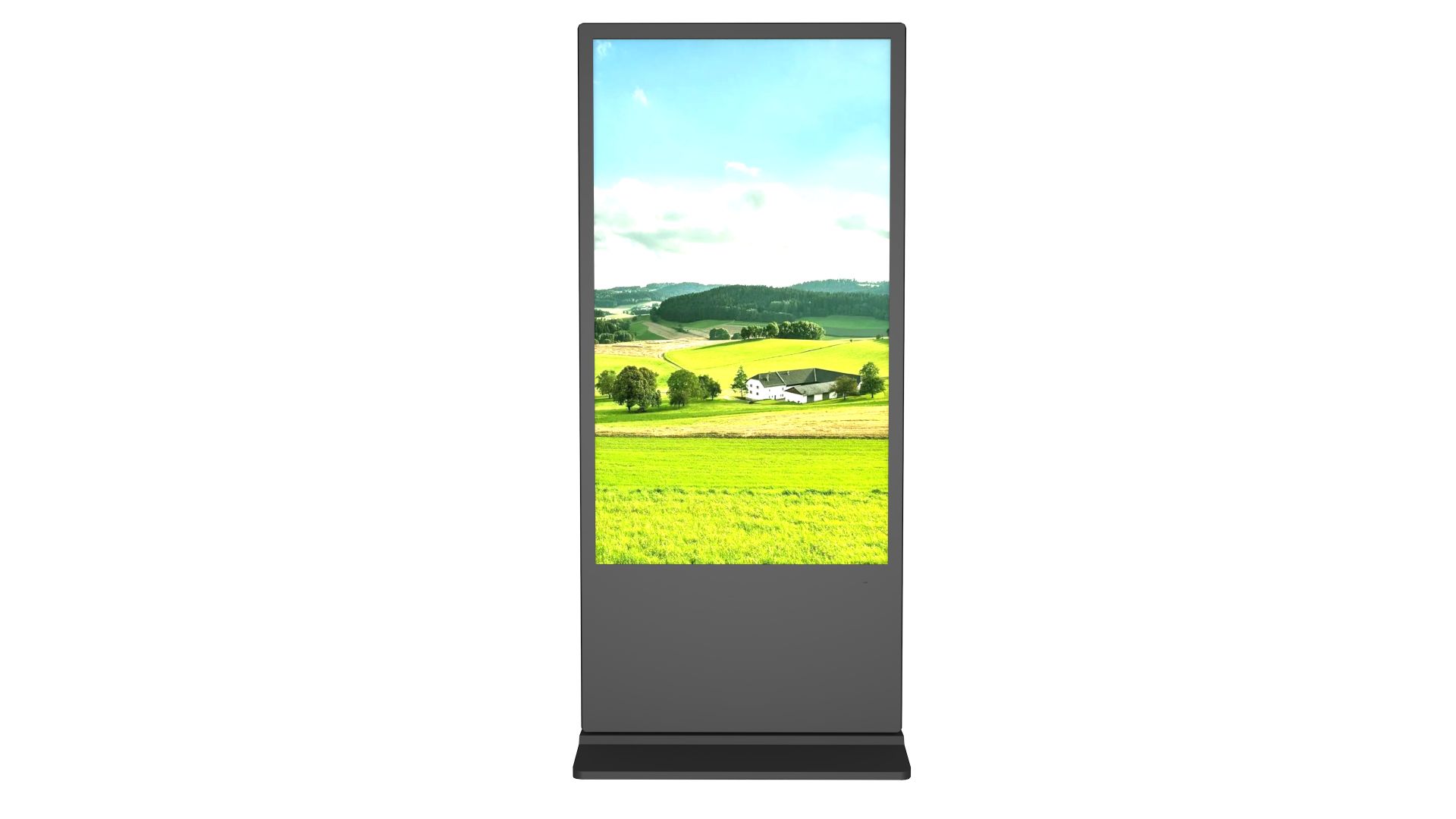 55-Zoll vertikale kapazitive Dual-Screen-Werbemaschine