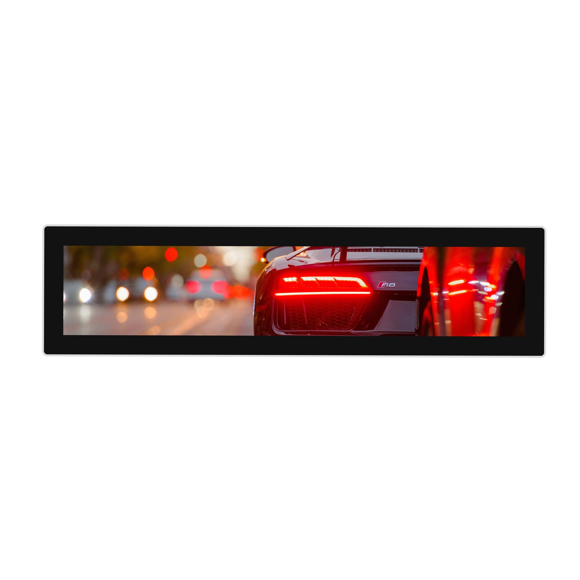 Wall-mounted 28-inch right-angle bar screen
